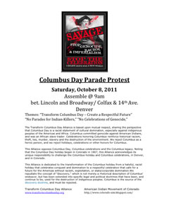 2011 Columbus Day Parade Protest